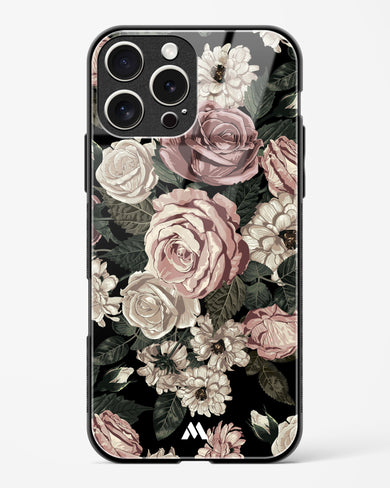 Floral Midnight Bouquet Glass Case Phone Cover (Apple)