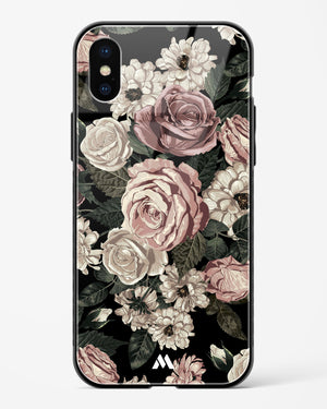 Floral Midnight Bouquet Glass Case Phone Cover (Apple)