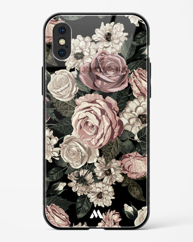 Floral Midnight Bouquet Glass Case Phone Cover (Apple)