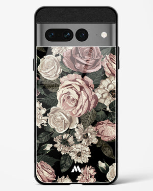 Floral Midnight Bouquet Glass Case Phone Cover (Google)