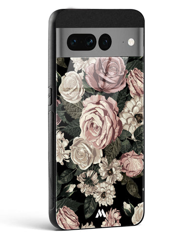 Floral Midnight Bouquet Glass Case Phone Cover (Google)