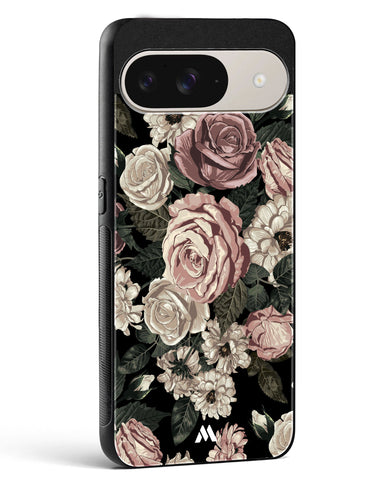 Floral Midnight Bouquet Glass Case Phone Cover (Google)