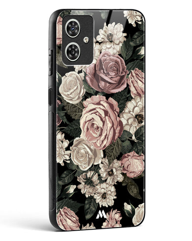 Floral Midnight Bouquet Glass Case Phone Cover (Motorola)