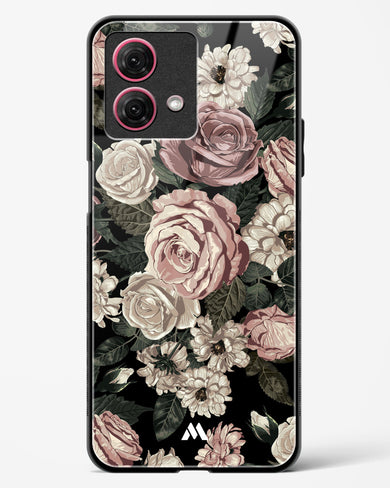 Floral Midnight Bouquet Glass Case Phone Cover (Motorola)