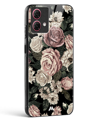 Floral Midnight Bouquet Glass Case Phone Cover (Motorola)