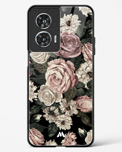 Floral Midnight Bouquet Glass Case Phone Cover (Motorola)