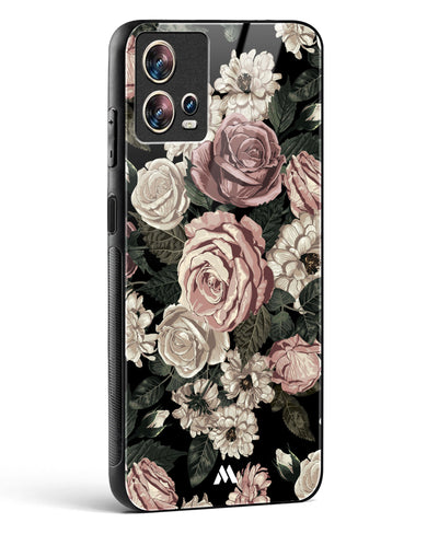 Floral Midnight Bouquet Glass Case Phone Cover (Motorola)