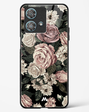 Floral Midnight Bouquet Glass Case Phone Cover (Motorola)