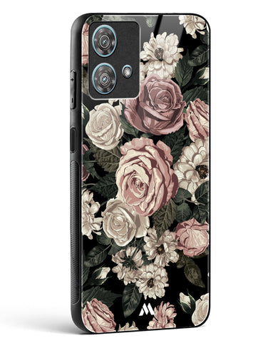 Floral Midnight Bouquet Glass Case Phone Cover (Motorola)