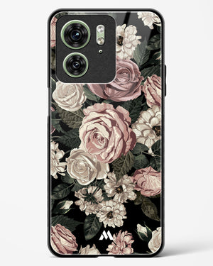 Floral Midnight Bouquet Glass Case Phone Cover (Motorola)