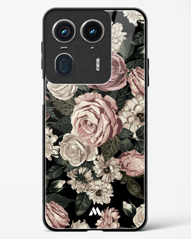 Floral Midnight Bouquet Glass Case Phone Cover (Motorola)