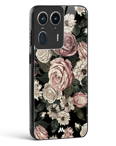 Floral Midnight Bouquet Glass Case Phone Cover (Motorola)