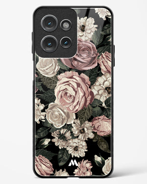 Floral Midnight Bouquet Glass Case Phone Cover (Motorola)