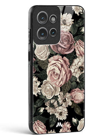 Floral Midnight Bouquet Glass Case Phone Cover (Motorola)