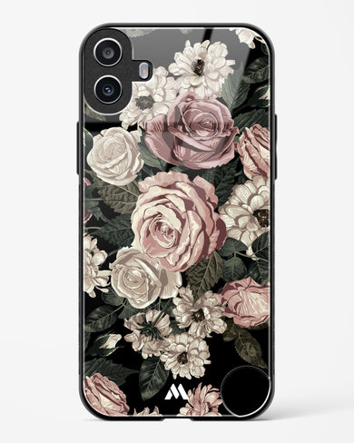 Floral Midnight Bouquet Glass Case Phone Cover (Nothing)