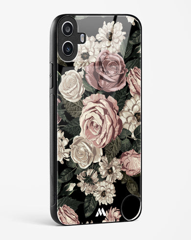 Floral Midnight Bouquet Glass Case Phone Cover (Nothing)