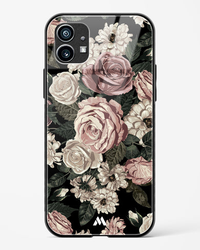 Floral Midnight Bouquet Glass Case Phone Cover (Nothing)