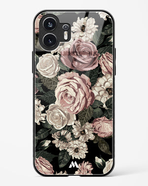 Floral Midnight Bouquet Glass Case Phone Cover (Nothing)
