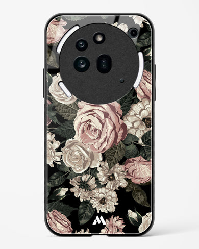 Floral Midnight Bouquet Glass Case Phone Cover (Nothing)