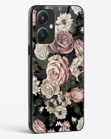 Floral Midnight Bouquet Glass Case Phone Cover (Oppo)