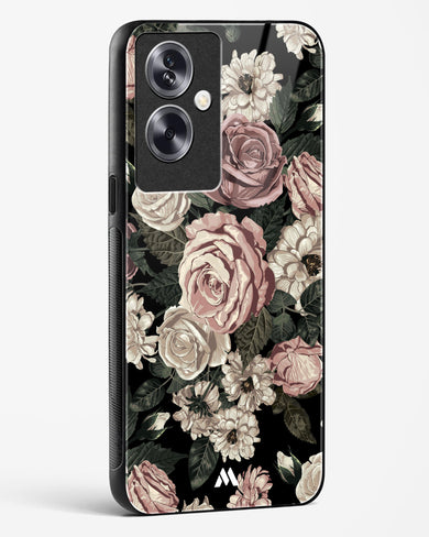 Floral Midnight Bouquet Glass Case Phone Cover (Oppo)