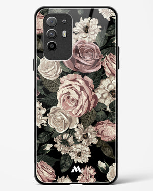 Floral Midnight Bouquet Glass Case Phone Cover (Oppo)