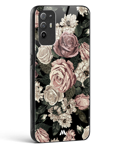 Floral Midnight Bouquet Glass Case Phone Cover (Oppo)