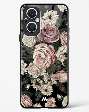 Floral Midnight Bouquet Glass Case Phone Cover (Oppo)