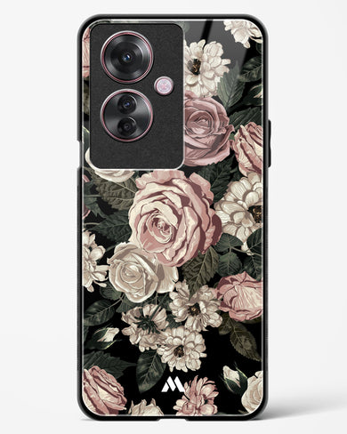 Floral Midnight Bouquet Glass Case Phone Cover (Oppo)