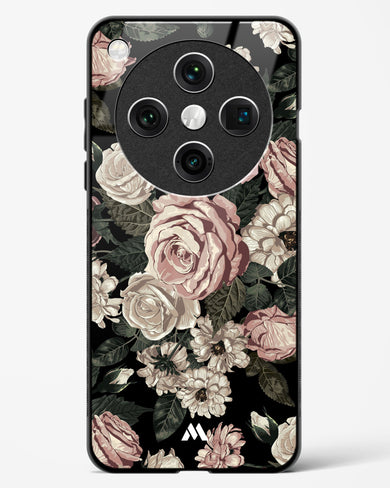 Floral Midnight Bouquet Glass Case Phone Cover (Oppo)