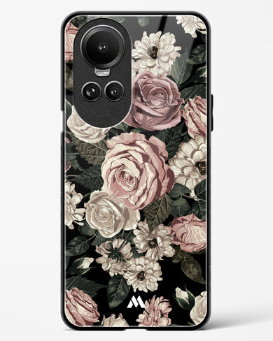 Floral Midnight Bouquet Glass Case Phone Cover (Oppo)