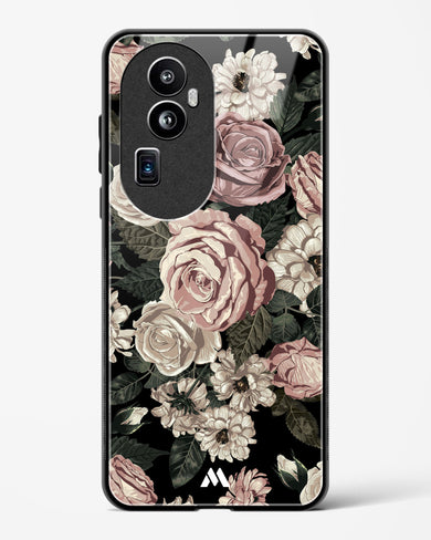 Floral Midnight Bouquet Glass Case Phone Cover (Oppo)