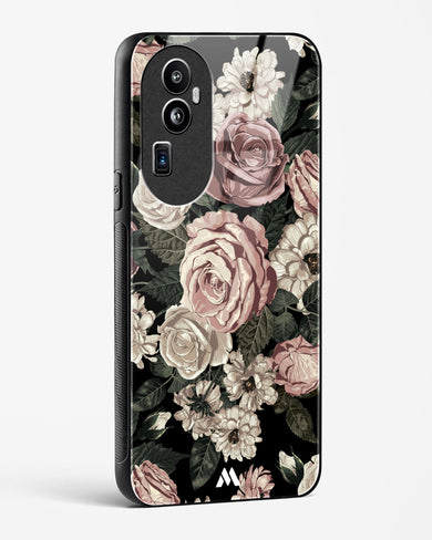 Floral Midnight Bouquet Glass Case Phone Cover (Oppo)