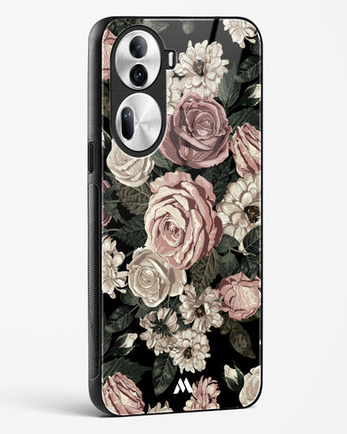 Floral Midnight Bouquet Glass Case Phone Cover (Oppo)