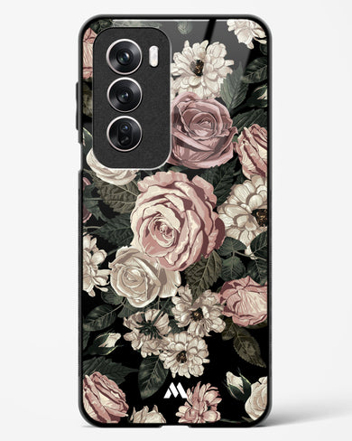 Floral Midnight Bouquet Glass Case Phone Cover (Oppo)