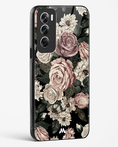 Floral Midnight Bouquet Glass Case Phone Cover (Oppo)