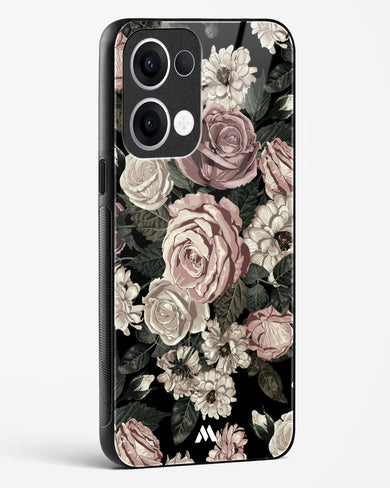 Floral Midnight Bouquet Glass Case Phone Cover (Oppo)