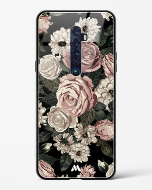 Floral Midnight Bouquet Glass Case Phone Cover (Oppo)