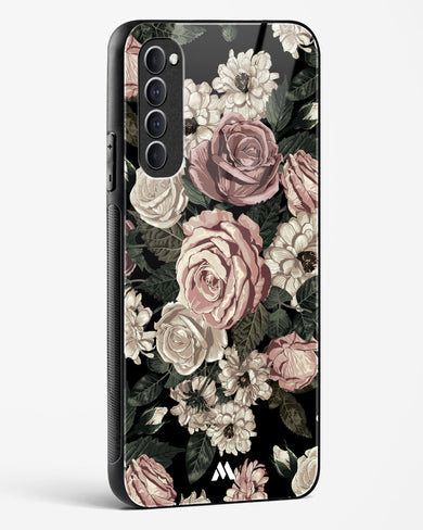 Floral Midnight Bouquet Glass Case Phone Cover (Oppo)