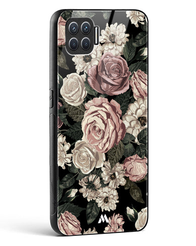 Floral Midnight Bouquet Glass Case Phone Cover (Oppo)