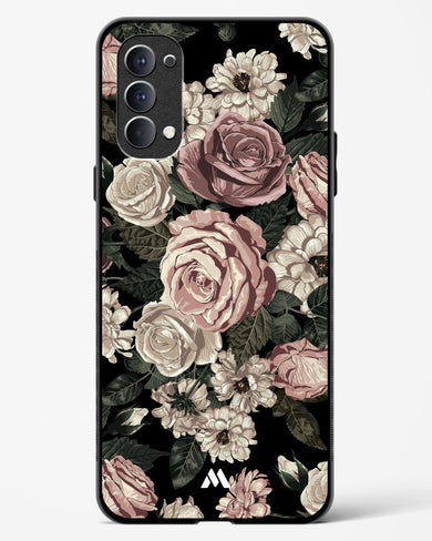 Floral Midnight Bouquet Glass Case Phone Cover (Oppo)