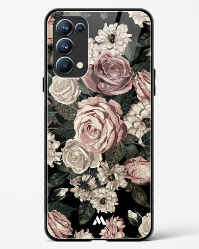 Floral Midnight Bouquet Glass Case Phone Cover (Oppo)