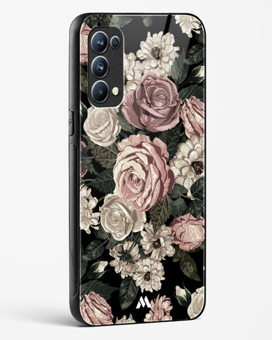 Floral Midnight Bouquet Glass Case Phone Cover (Oppo)