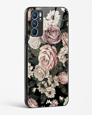 Floral Midnight Bouquet Glass Case Phone Cover (Oppo)