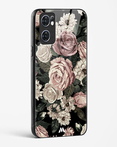 Floral Midnight Bouquet Glass Case Phone Cover (Oppo)