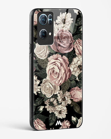 Floral Midnight Bouquet Glass Case Phone Cover (Oppo)