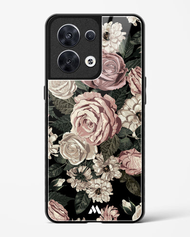 Floral Midnight Bouquet Glass Case Phone Cover (Oppo)