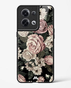 Floral Midnight Bouquet Glass Case Phone Cover (Oppo)