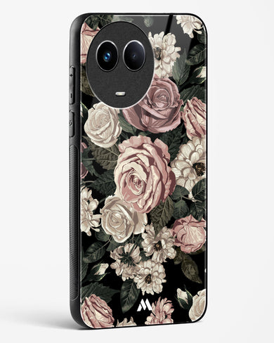 Floral Midnight Bouquet Glass Case Phone Cover (Realme)