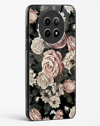 Floral Midnight Bouquet Glass Case Phone Cover (Realme)